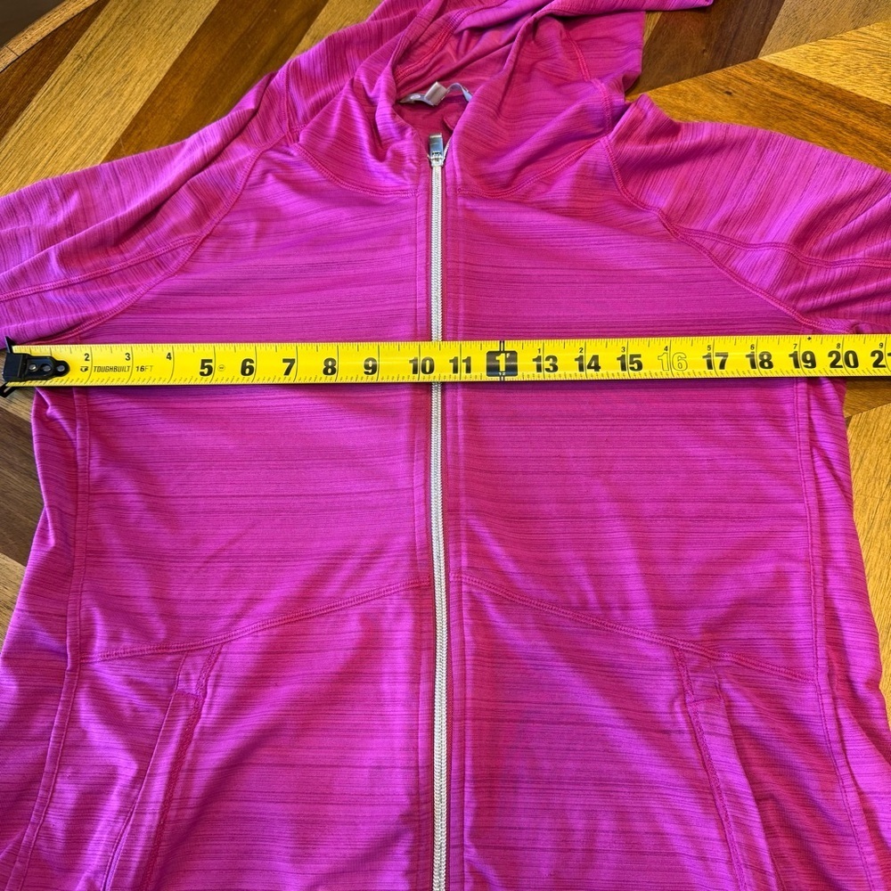 Athleta Fuchsia Zip-Up Hoodie lightweight flaw - Picture 10 of 16